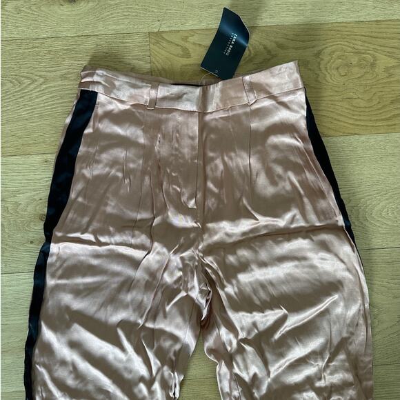 Zara Basic - Straight Leg Side Stripe Pants in Peachy Copper - Picture 2 of 5